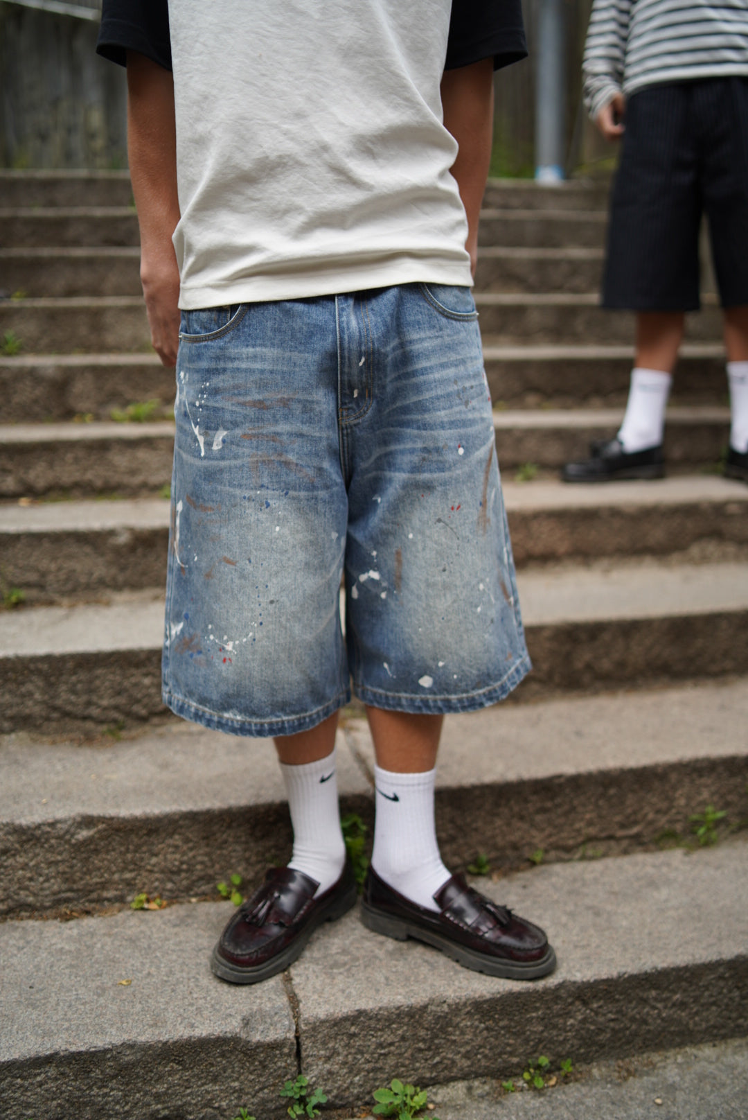Paint Splatter Jorts (Pre Order)